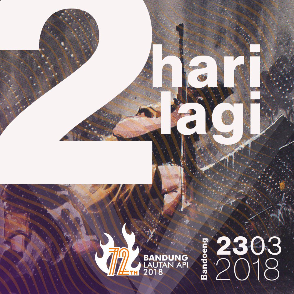 yulisasilviani's tweet photo. Dateng ya 2 hari lagi ke Plaza Balaikota Bandung kita sama-sama memperingati 72 tahun Bandung Lautan Api 💣💥
#bandunglautanapi #bandunglautanapi2018
#BLA2018
#untukbandung https://t.co/usXanpeSZI