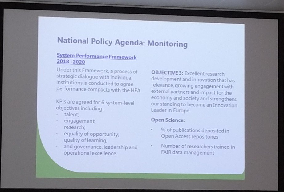 JennyOLibrarian's tweet photo. Monitoring of Open Science compliance is coming. #DCUOSC18 #openscience #FAIRdata #openaccess https://t.co/p8RmI1ymbp