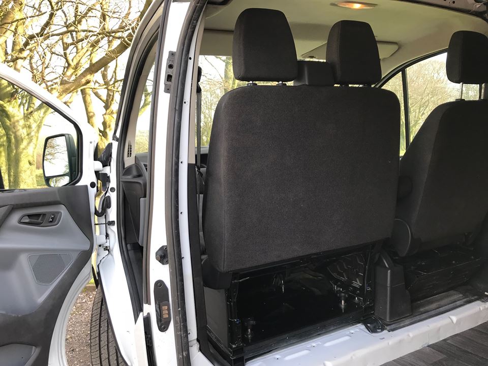 transit custom double seat swivel