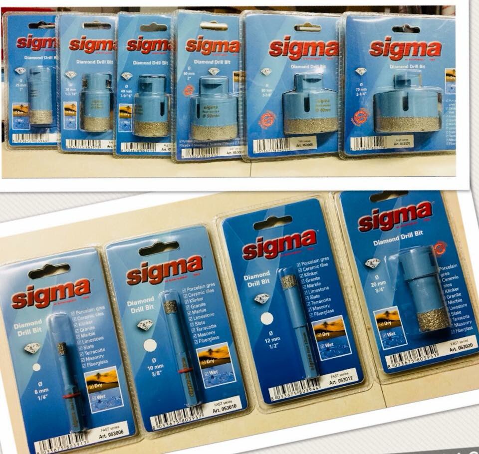 Lee71290304's tweet image. Sigma range of dry drill bits