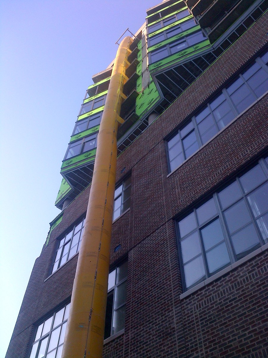 BigStuffInc's tweet photo. Some of our recent debris chute work for @Bozzuto and @WalshConstCo #bigstuffinc #DC https://t.co/PxlWh10Li1