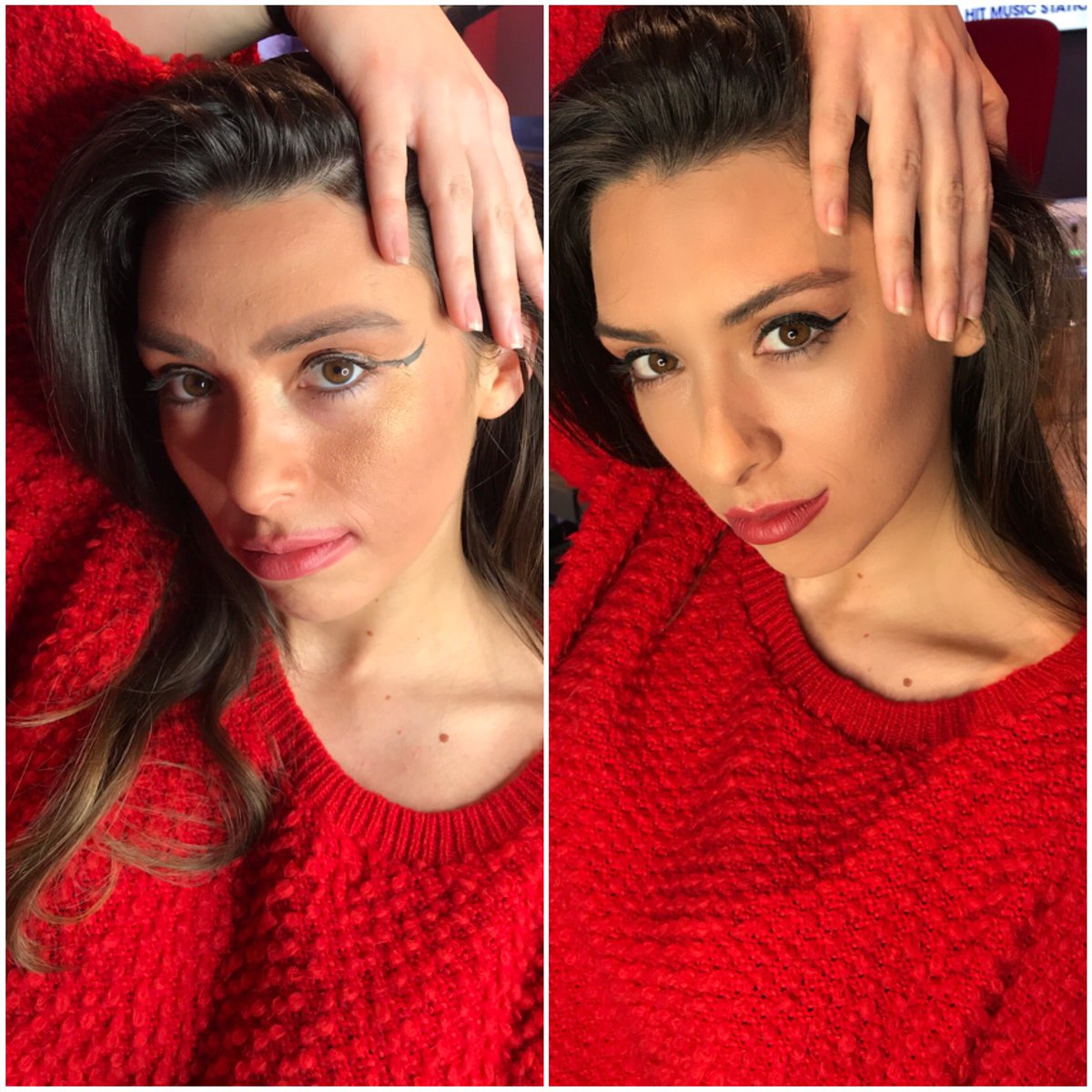 CapitalSWales's tweet photo. Massive thanks to @Lee_Hatim for salvaging Kally after Josh’s failed make up attempt😂😂 (we thought she was a lost cause after that to be honest...💄❌) https://t.co/TtSvQ8A547
