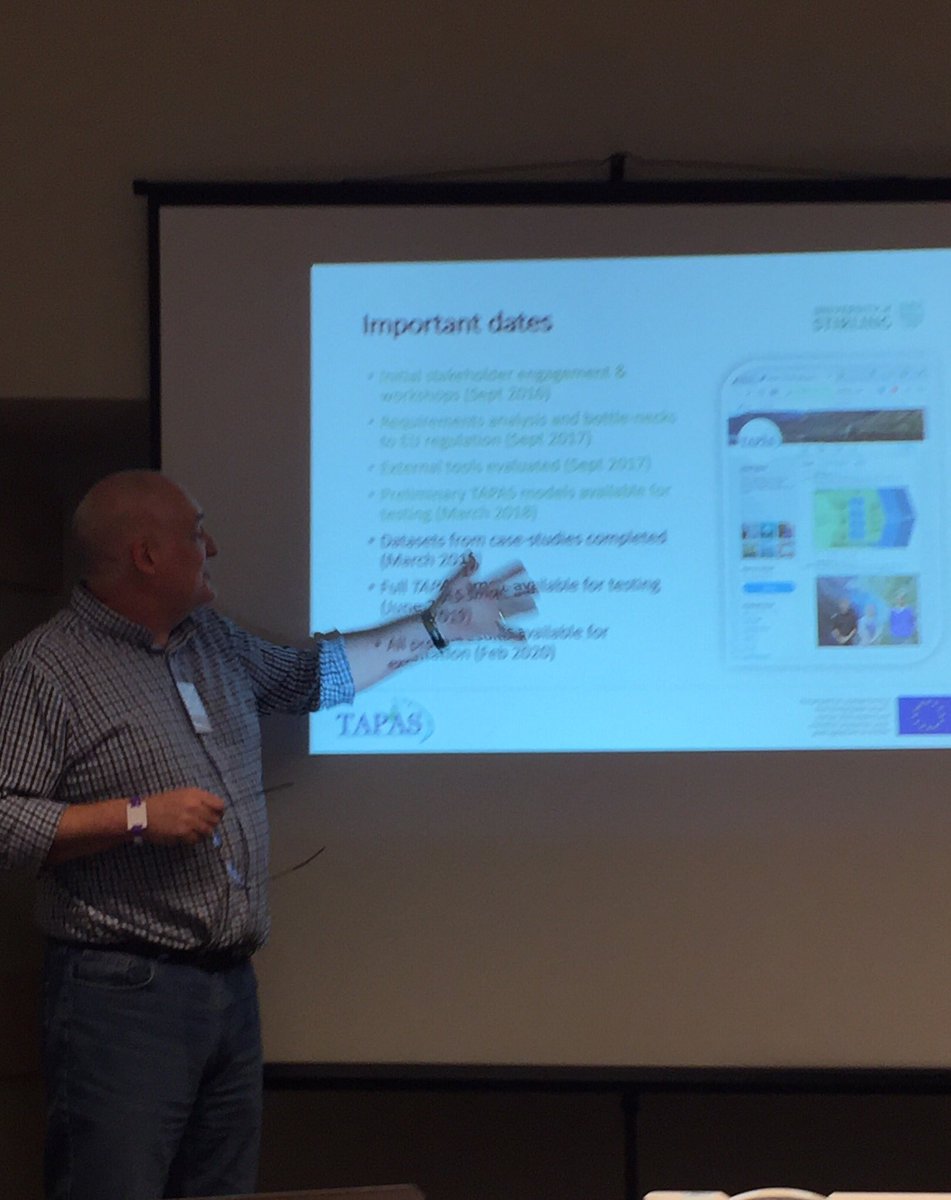 tapas_h2020's tweet photo. Trevor Telfer @IoAStirling kicks off the second Annual @tapas_h2020 meeting in Velence, #Hungary! https://t.co/QuYUTfr75c