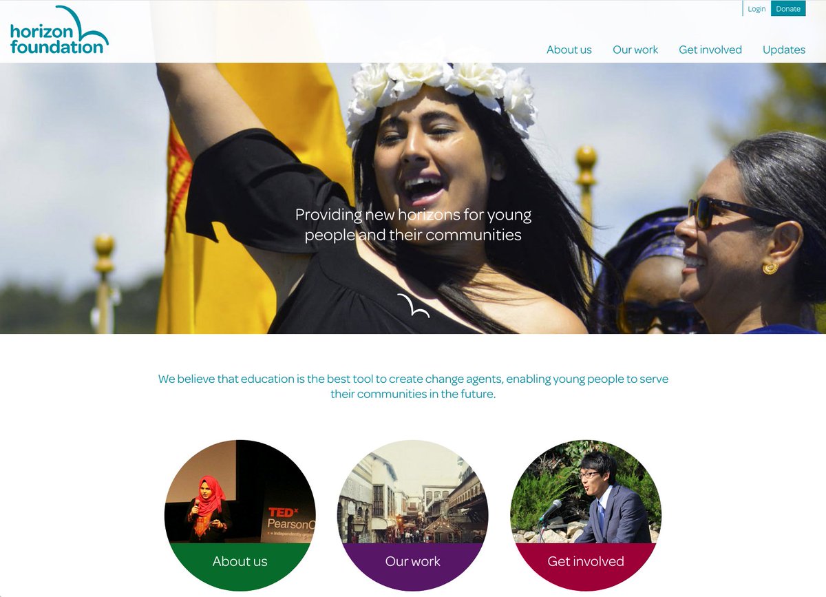 Our new brand for the Horizon Foundation goes live: providing new horizons for young people and their communities