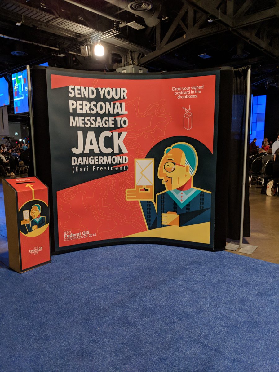 geomarvel's tweet image. What would you guys like to tell #mapmaster Jack?? #FedGIS2018