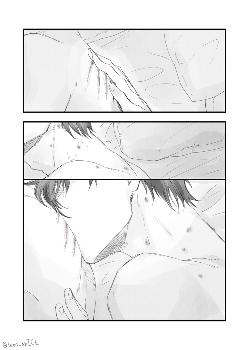 #ヴィク勇春のキス祭り
再掲😋ちょっと傷痕ありけり😇 