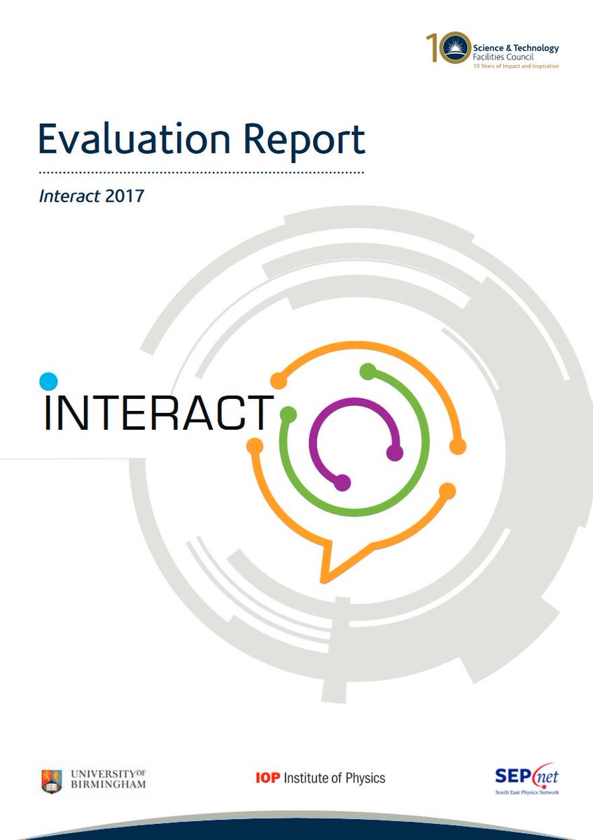 DAGillespie's tweet photo. Our good friends @UOBengage &amp; @SEPhysics got this out before us, but you can now also download the #INTERACT2017 #evaluation report from the @STFC_Matters website: https://t.co/odyJ1aT5ky. Already looking forward to the next one! @PhysicsNews https://t.co/hU73Dt9ngr