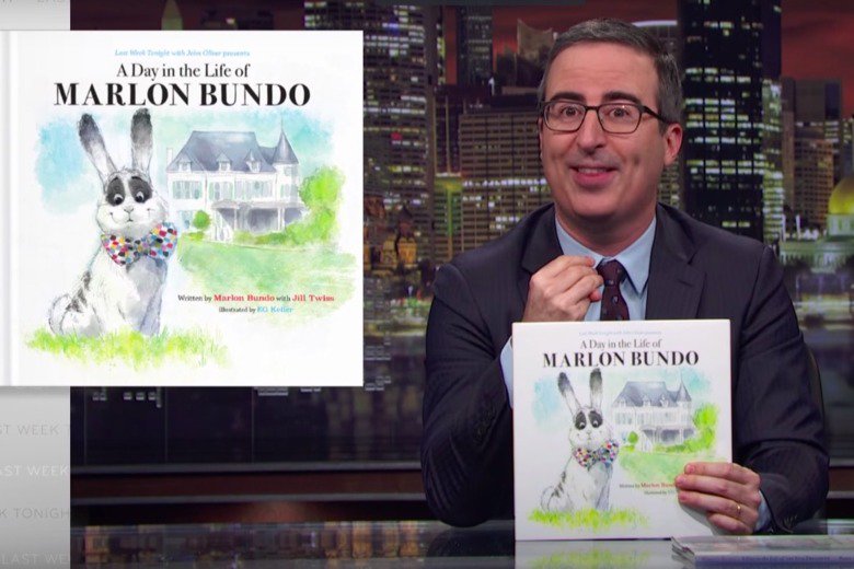 Slate's tweet image. The No. 1 book on Amazon right now is John Oliver’s children’s book about Mike Pence’s gay bunny: slate.me/2IG7aF3