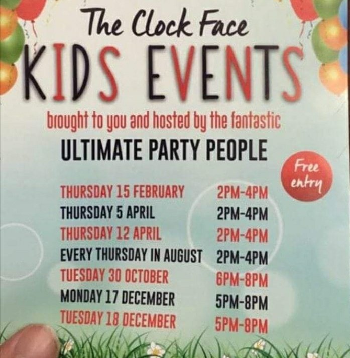 upartypeople's tweet image. 5th and 12th April FREE kids party at @Theclockface 
Come along and enjoy the fun!
