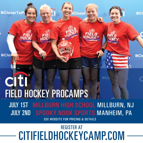 ProCamps's tweet photo. News Release: @USAFieldHockey Team Members Kat Sharkey, Michelle Vittese,
Melissa Gonzalez, Jill Witmer, and Jackie Briggs Announces 6th Annual @CitiPrivatePass Field Hockey ProCamps via https://t.co/RlJ0ZsehAN:

NJ: https://t.co/2gDFAMYzq6
PA: https://t.co/zDIWMy4Arz https://t.co/AxQdGVCGNM