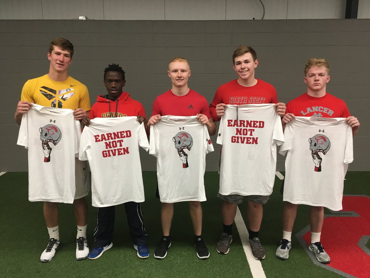 Congratulations to our February “lifters of month”!  These guys put great time and effort into our strength program.  There are no short cuts to success, these men earned it, proud of them.  Who will be next?   <a href="/Lancer_Strength/">Coach Stew</a> #EarnedNotGiven