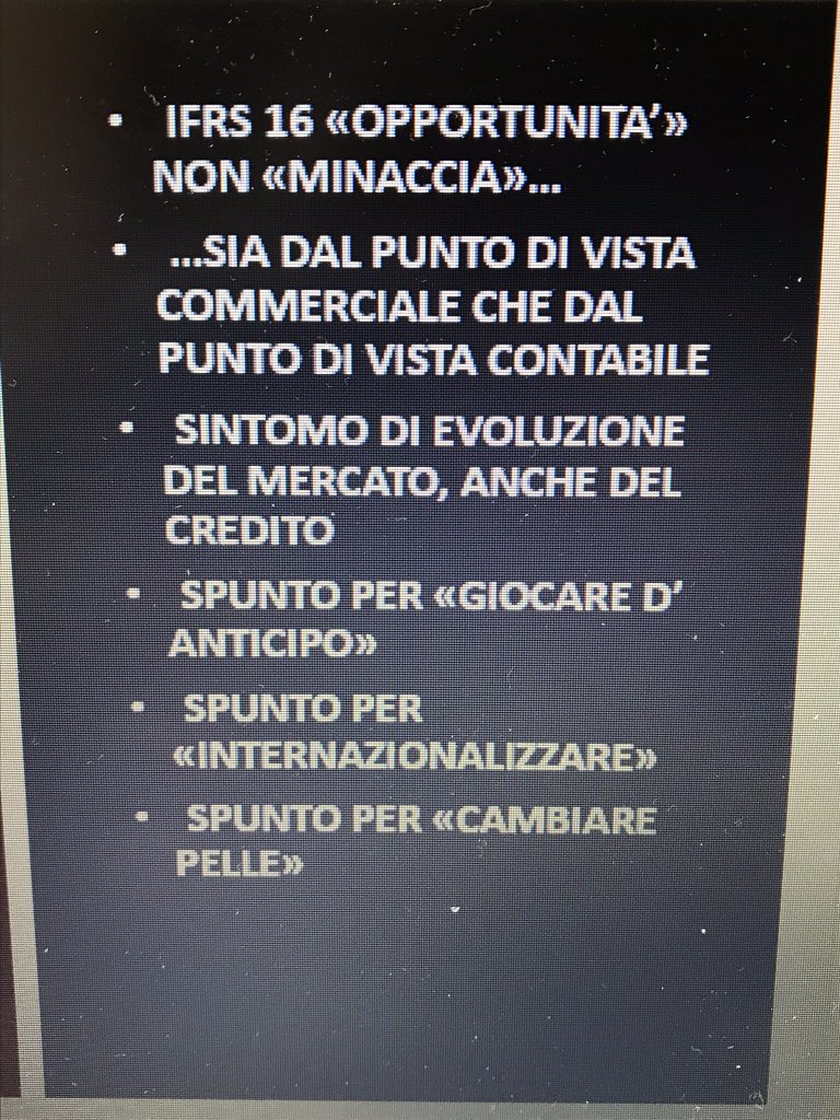 Monica70834862's tweet photo. Anche questo è Lease 2018; nuovo principio contabile #IFRS16 #Lease2018 https://t.co/5aTWgBtmg9