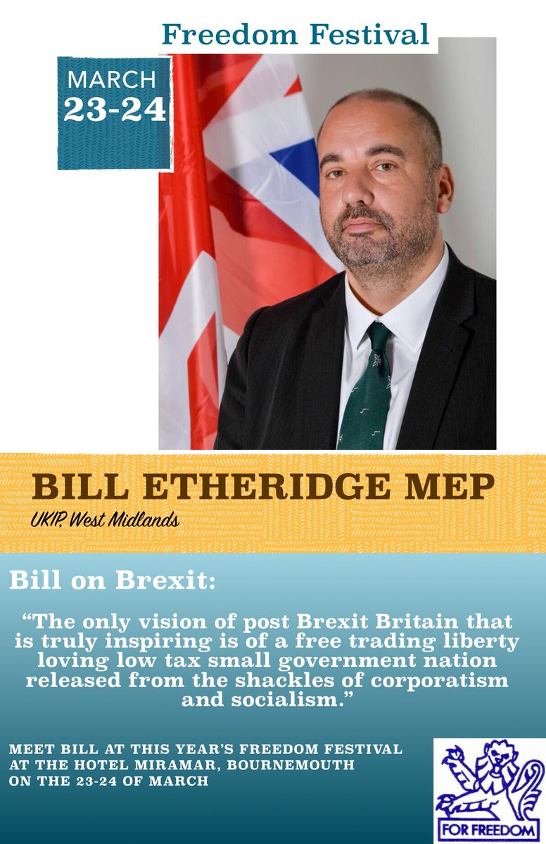 rorybroomfield's tweet image. Looking forward to chairing a session with @Billukip at this year's @FreedomFestUK. 

Book your ticket now:

universe.com/events/2018-fr… @tfa4freedom @BetterOffOut #Brexit #BOOEU