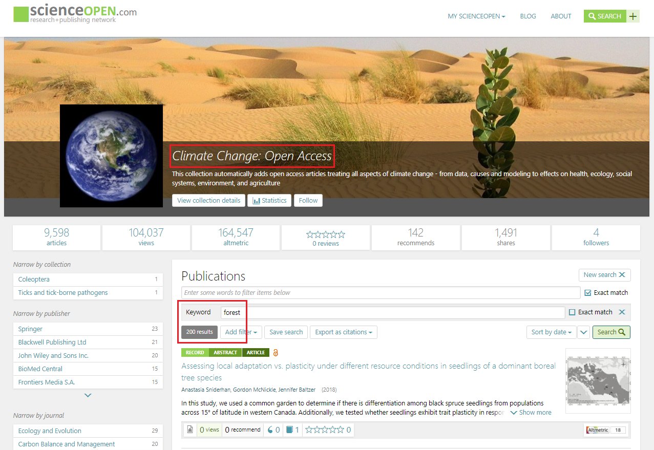 ScienceOpen on Twitter: "Celebrate the #IntlForestDay with #ScienceOpen ...