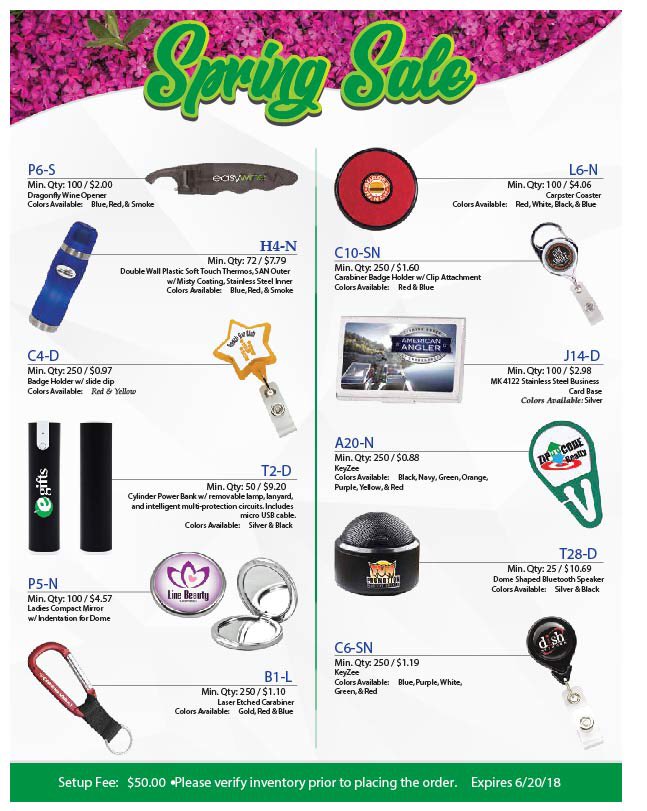 NextPromotions's tweet image. We aren't sure if it's really the second day of spring where we are. So, to make us feel a little warmer, we present to you our Spring Sale. Let your rep know if you need flyers, samples or free virtuals. #promotionalproducts #promoproducts