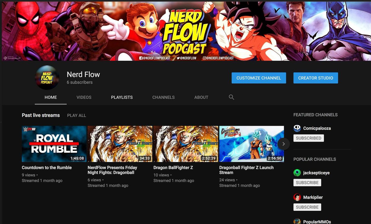 NerdFlow's tweet image. Go Subscribe to YouTube Channel TODAY! If you love Nerd Culture come kick it with us! #Nerdculture #NerdFlow #Gamer #Gamergirl #comicbooks #videogames #PS4 #XboxOne #Anime