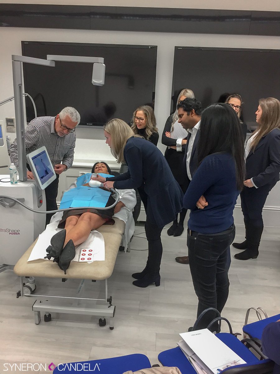CandelaMedical1's tweet photo. Today's #BodyWorkshop at the #PHIClinic in Harley Street in full flow now...

Currently in the demonstration part of the day looking at both #UltraShapePower and #VelaShapeIII and how they can be used in conjunction to address multiple body concerns... https://t.co/2vGYZ2cslz