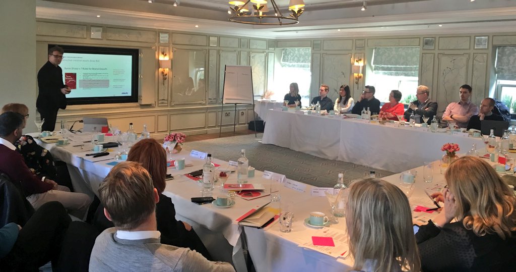 wfamarketers's tweet photo. Welcome back to Mike Campbell from @ebiquityglobal sharing with WFA members on integrated measurement solutions and explaining the long term impact during @advertisingweek https://t.co/6ijfBfdj4Y