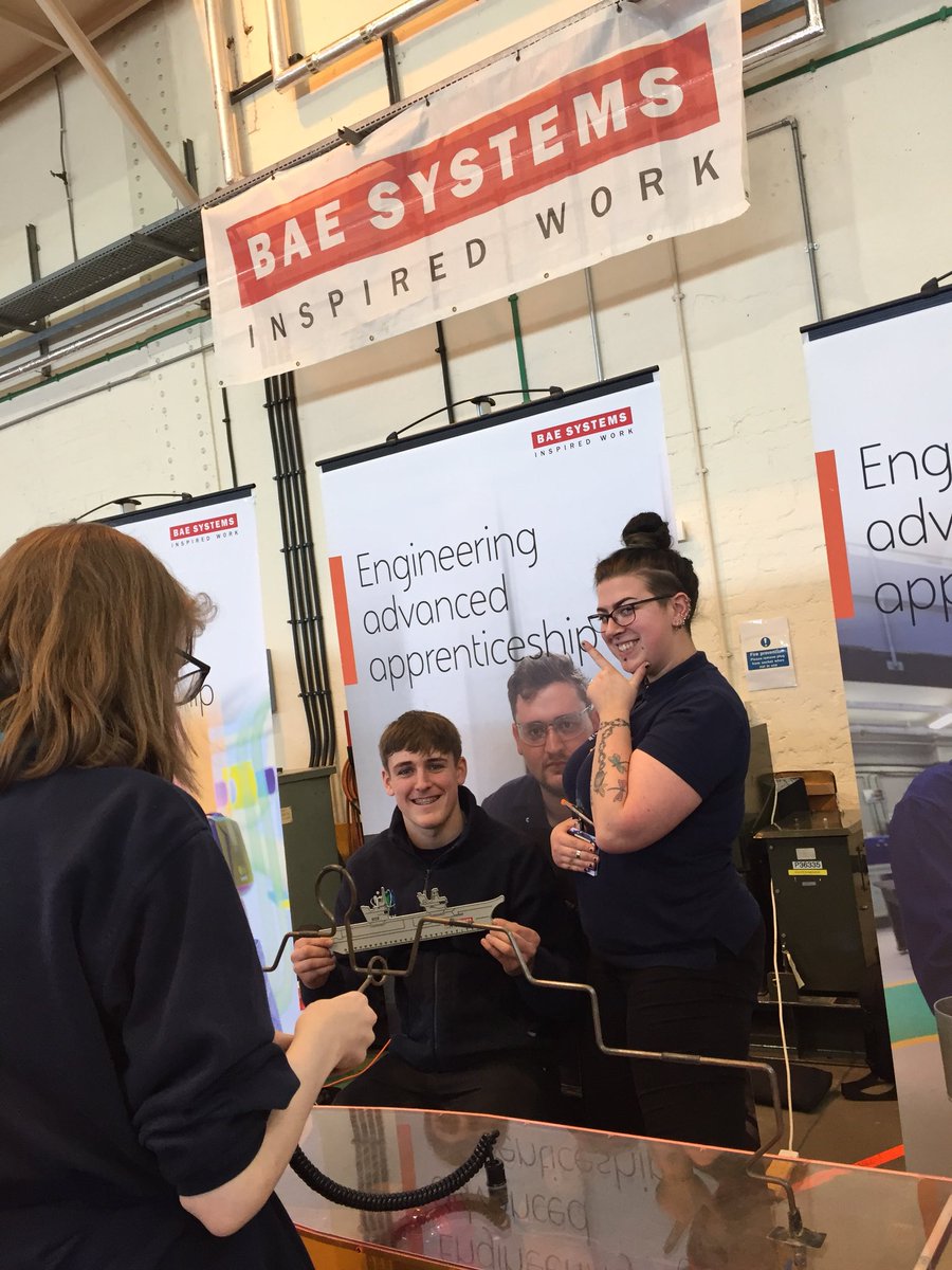 HelenWollaston's tweet photo. Engineers in the making @thewisecampaign @BAES_Maritime #RNEC18 https://t.co/2XPw63Hf3s