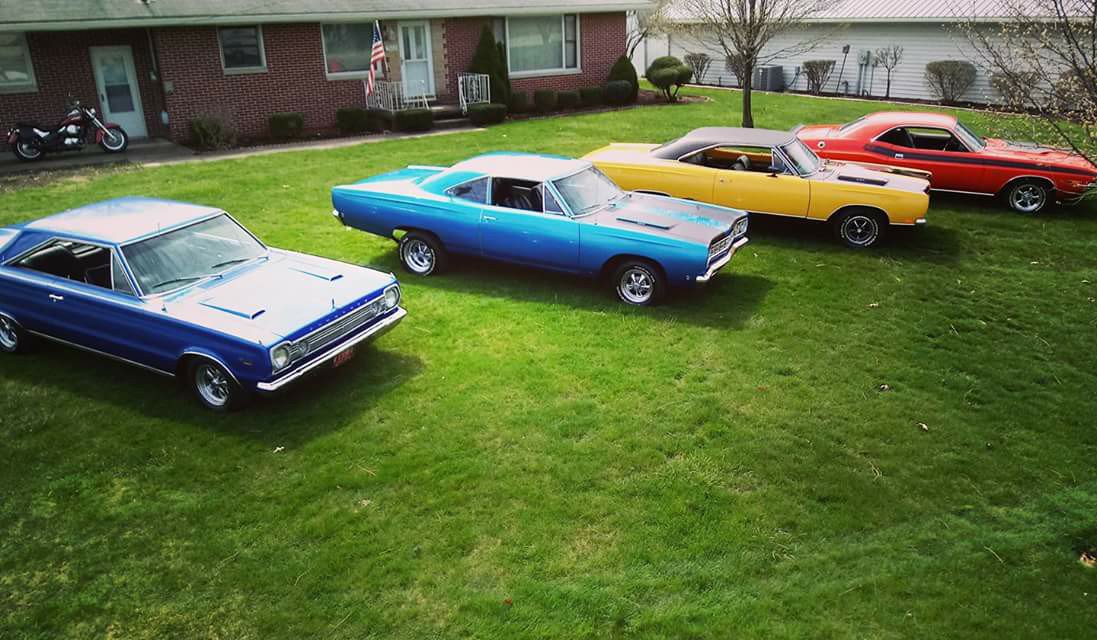 Which would you choose? The 1966 Plymouth Satellite, 1968 Plymouth Belvedere 1969 Plymouth GTX, or the 1970 Dodge Challenger? #50YearsOfSummit