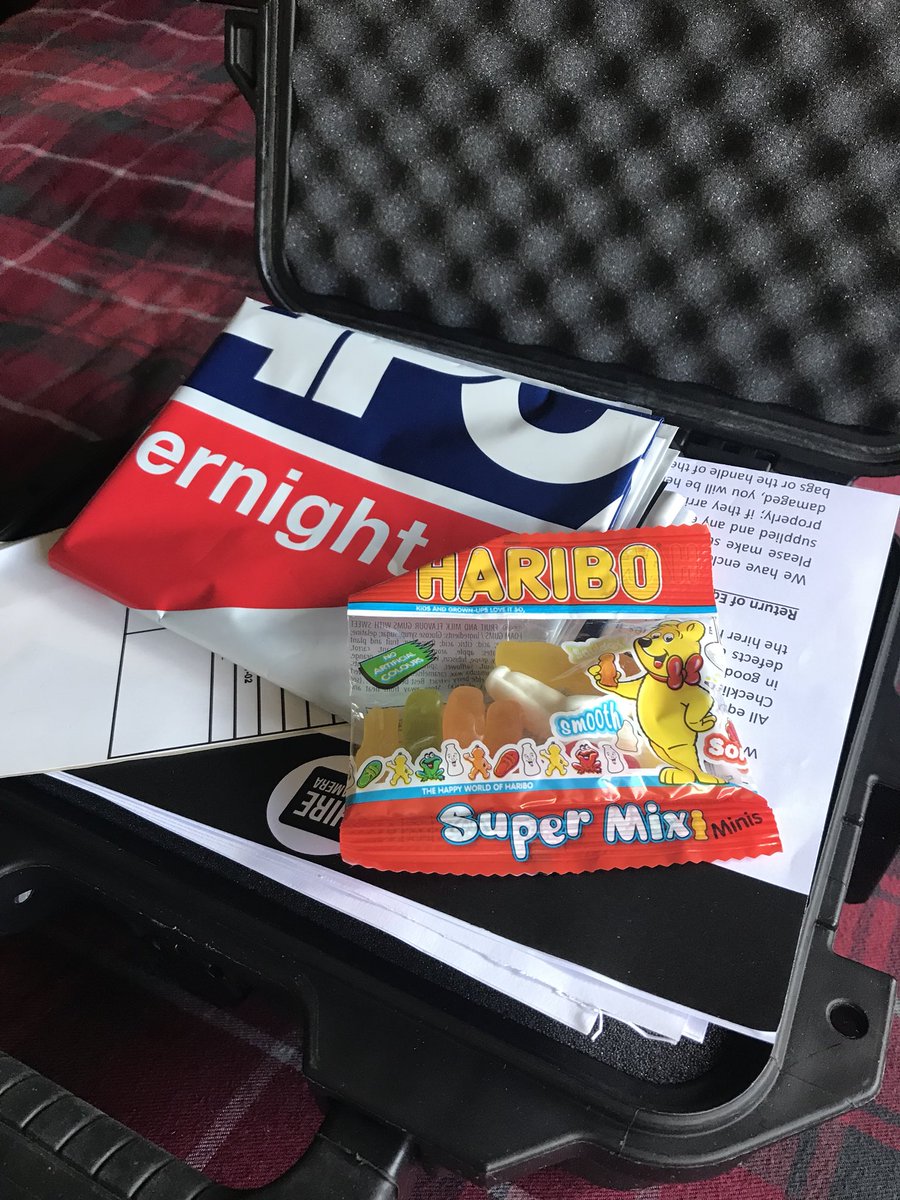 Not only completely badass customer service... but Haribo with my live-stream box! ❤️ <a href="/hireacamera/">Hireacamera</a>