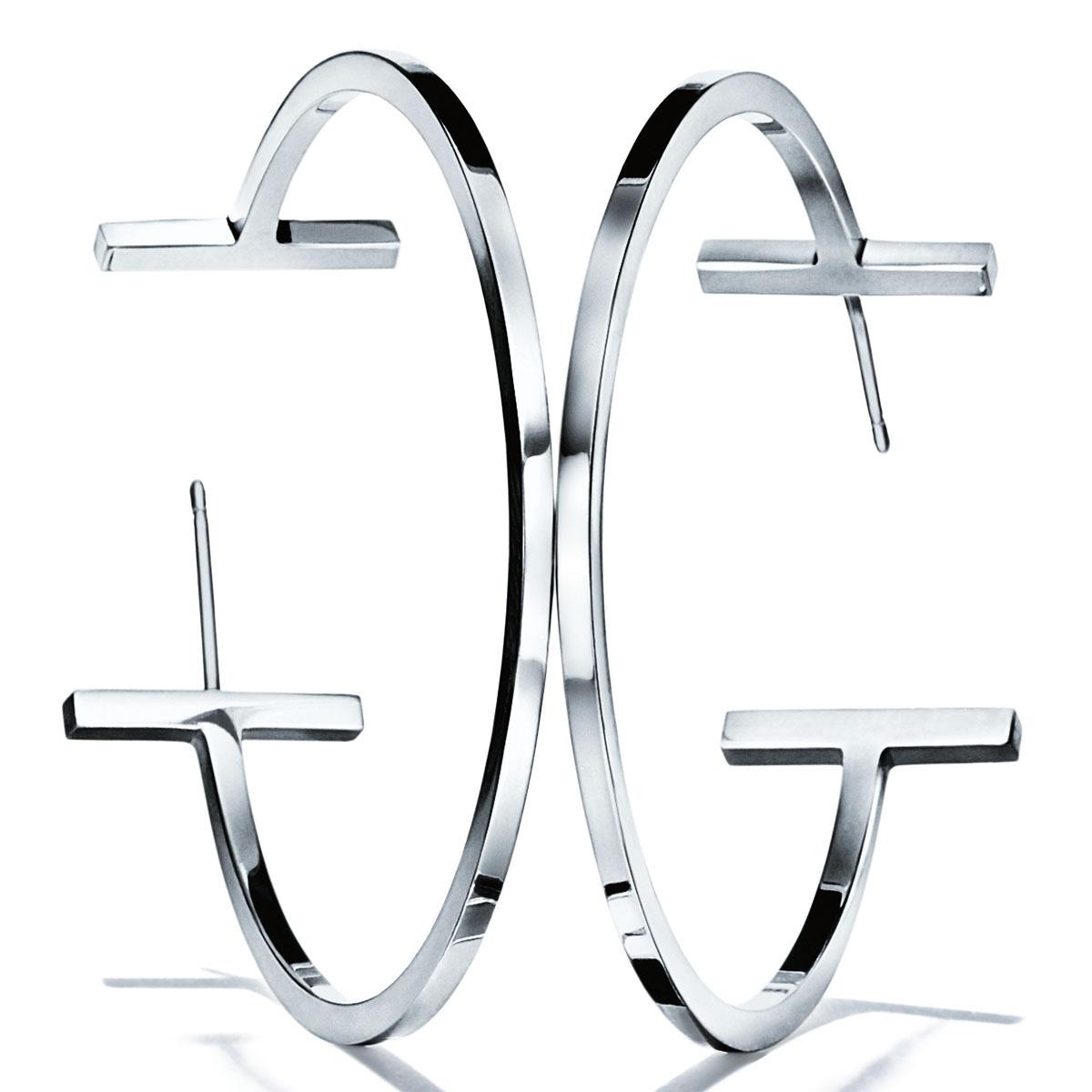 tiffany t wire hoop earrings