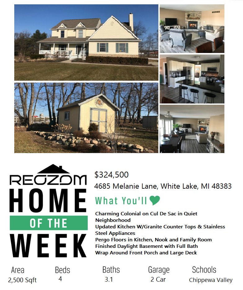 jwtibble's tweet photo. Check out this #MICHIGAN #ReozomHome of the week! 🏡4685 Melanie Lane, White Lake, MI 48383 👉 https://t.co/fYwNROzLKT #michigan #fsbo #mls https://t.co/ehQ21IoTdL