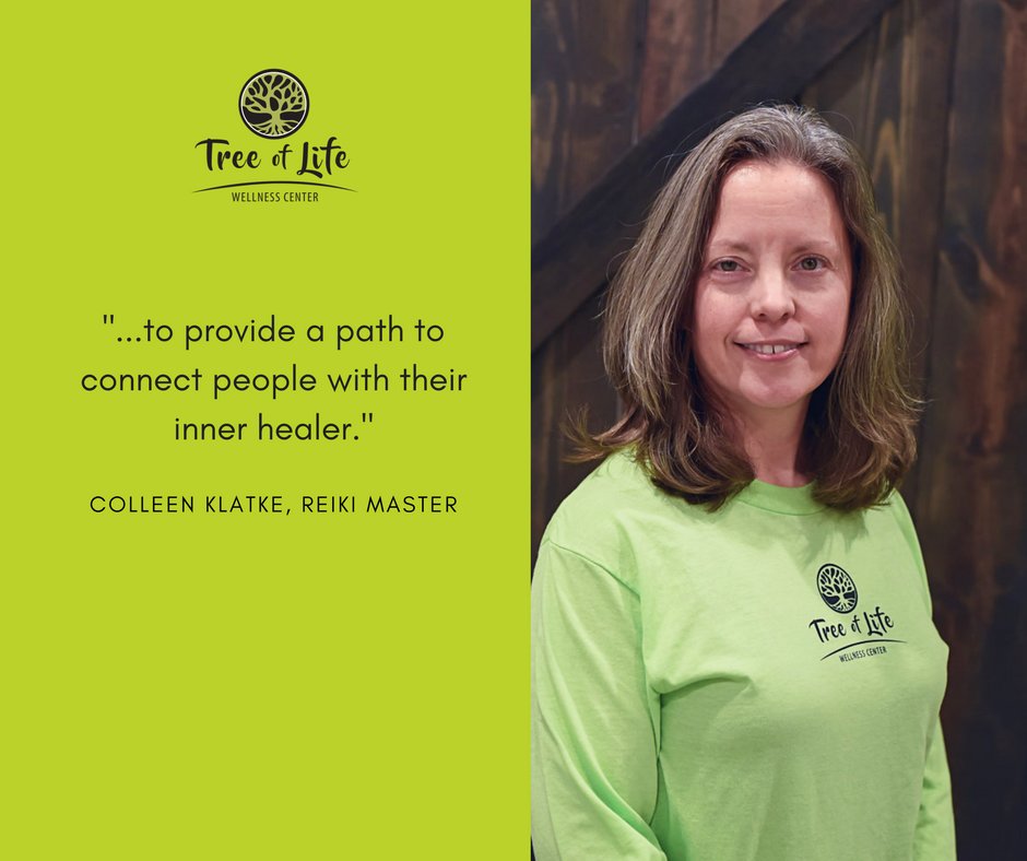 What can Reiki do for you? The list could go on!

- deep relaxation
- accelerates natural healing
- dissolves energy blockages
- helps change negative conditioning and behavior
- helps prevent the development of disease
and so much more! Book Colleen Klatke, Reiki Master!