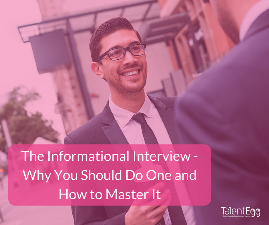 TalentEgg's tweet photo. We've got you covered on all you need to know about Informational Interviews. Why you should do one and how to master it: https://t.co/6vhYFoWV8f #TEtips #jobsearch #networking https://t.co/Bba0bNaDjZ
