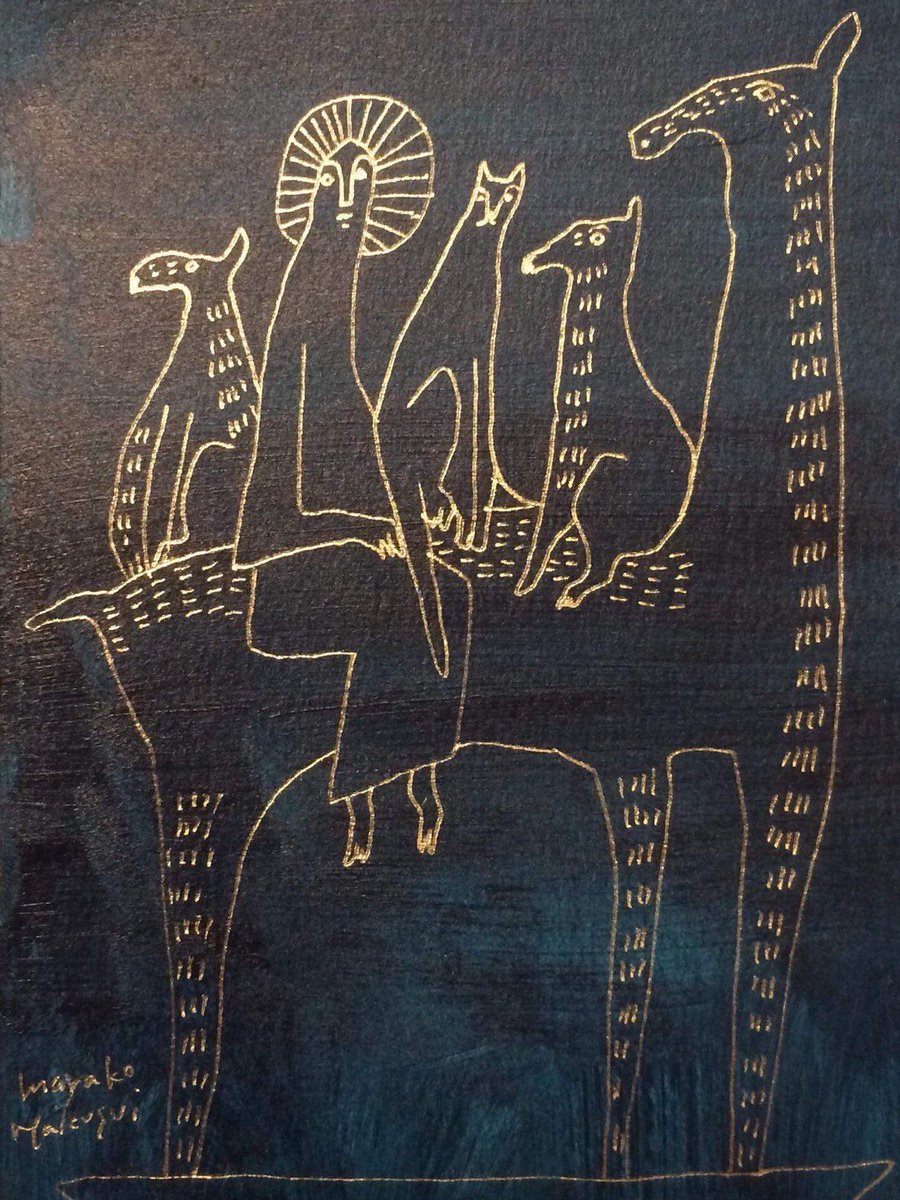 ヲルガン座 ふらんす座 廃虚ギャラリー 鳩小屋 4 25 27 十日市アパート 白水麻耶子展 十日市青い夜のサーカス 3日だけやってくるサーカス団 くるくる廻るサーカス団達 青いポストカード絵を描いたり シルクスクリーンで好きなものに印刷できたり