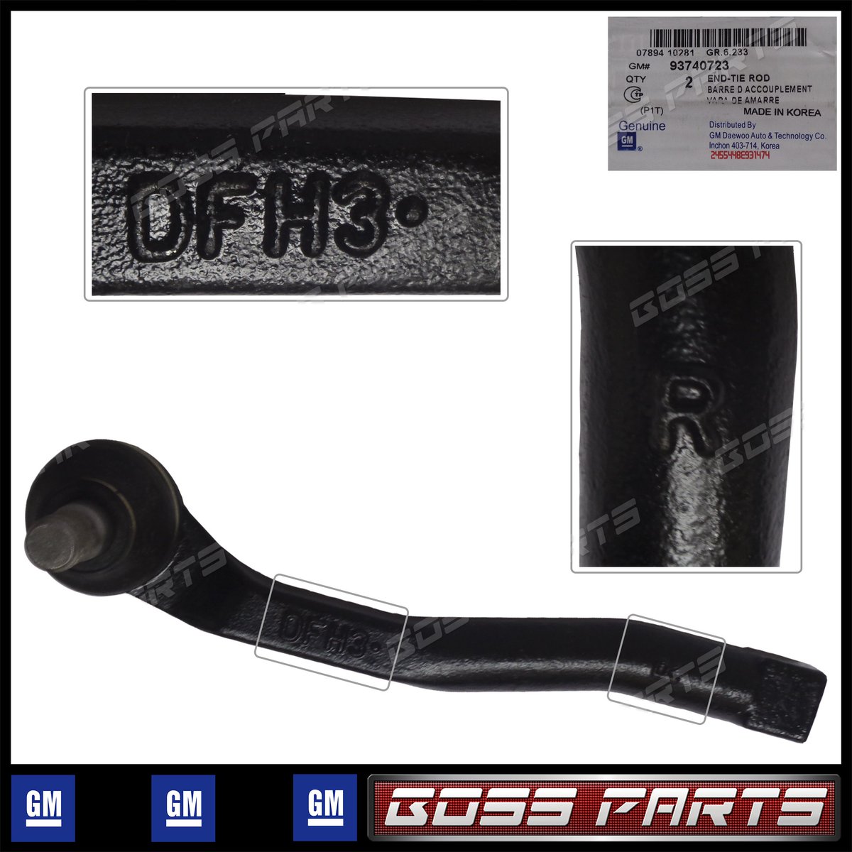 InvBossParts's tweet image. Terminal Externo Derecho Aveo 2005 al 2016 (Rotula No Aplica LS)