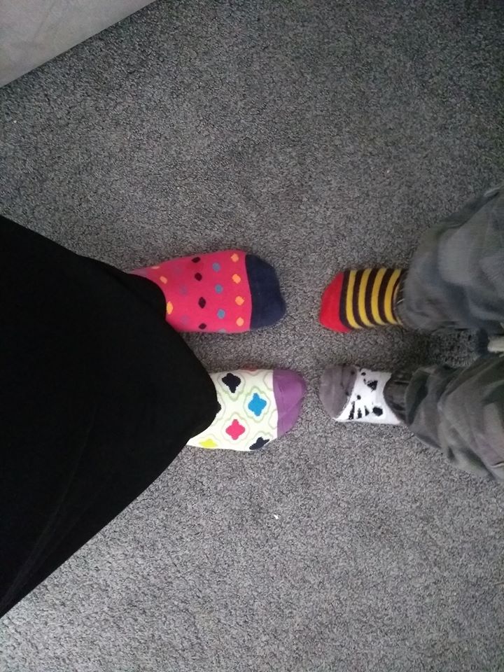 VictimSupp_IOM's tweet photo. We are rocking our odd socks #rockyoursocks for Down Syndrome Awareness day #dsinclusion
Let's bring awareness to diversity, uniqueness, inclusion and acceptance https://t.co/UdsEqlcigv