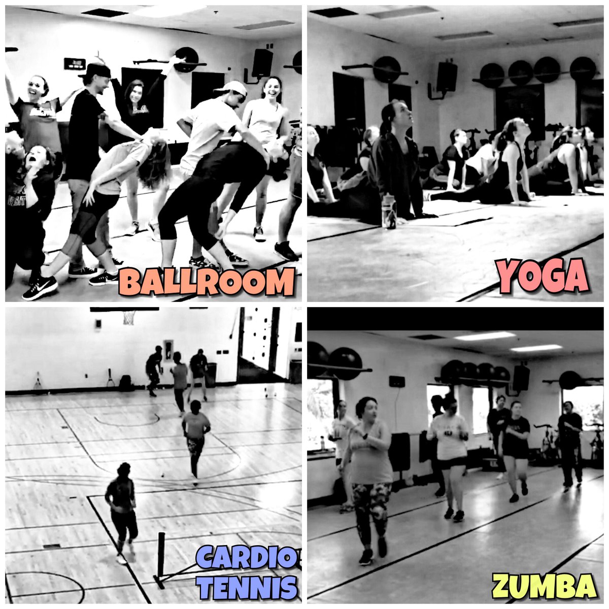 PBArecreation's tweet photo. This is the time of the semester when tings can get stressful📚 Make time for an hour of stress-free exercise and remember that working out regularly is proven to help getting better grades
Some of out fitness classes:Zumba, yoga, cardio tennis, ballroom, circuits and boot camp💪 https://t.co/bH7olaPlCI
