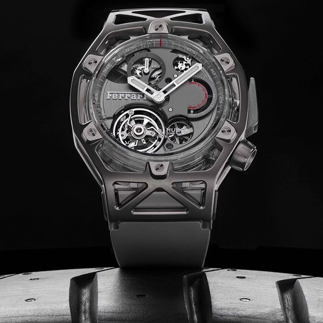 Luxeaumasculin's tweet photo. New #Techframe Ferrari Tourbillon Chronograph in Sapphire and White Gold. #HublotFerrari #Ferrari @hublot #luxeaumasculin #baselworld2018 https://t.co/Jk1ZnndyYw