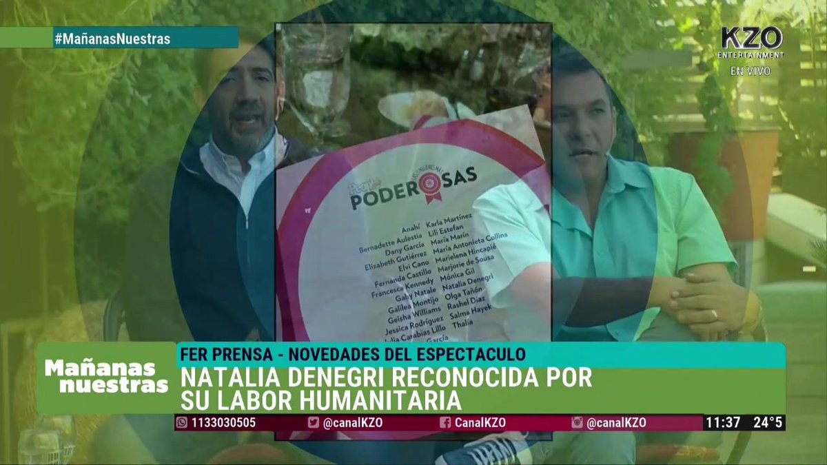 natydenegri's tweet image. Gracias amigo @FernandoPRENSA y @patogalvan por la nota para #mañanasnuestras por @CanalKZO ❤️ #25poderosas @peopleenespanol