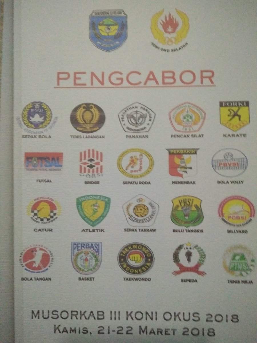 MUSORKAB III KONI OKU SELATAN 2018 masa bhakti 2018-2022
"Spirit Asian Games 2018 Palembang-Jakarta"
<a href="/alexnoerdin/">Alex Noerdin</a>