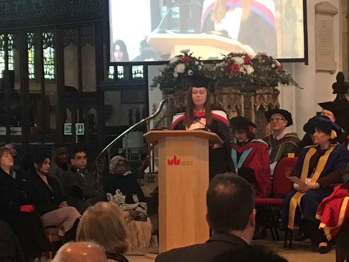 Now <a href="/Beds_VPEquality/">Jamie Nelson</a> from <a href="/BedsSU/">Beds SU</a> offers her congratulations to our graduates #BedsNews