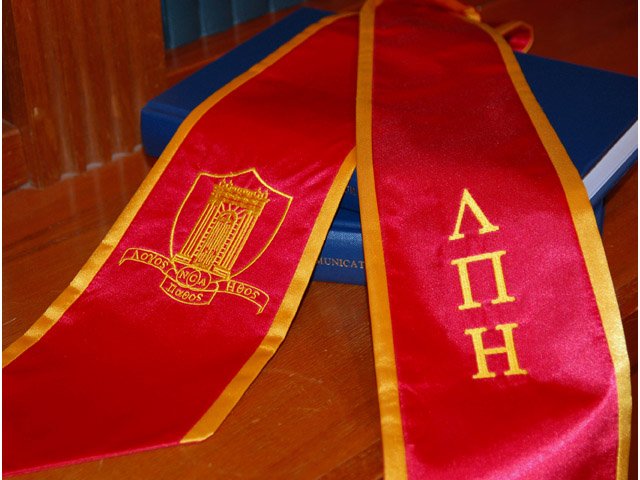 LambdaPiEtaSSU's tweet image. Want to upgrade your Lambda Pi Eta honor cord for graduation? Check out this awesome stole you could be sporting instead!