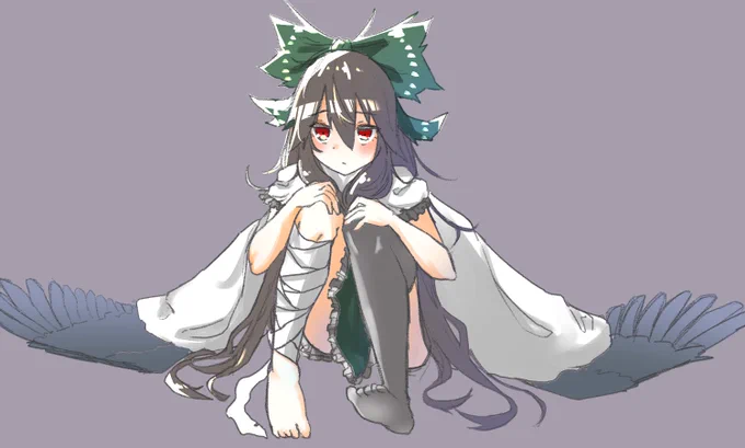 #深夜の真剣お絵描き60分一本勝負お空ちゃん 