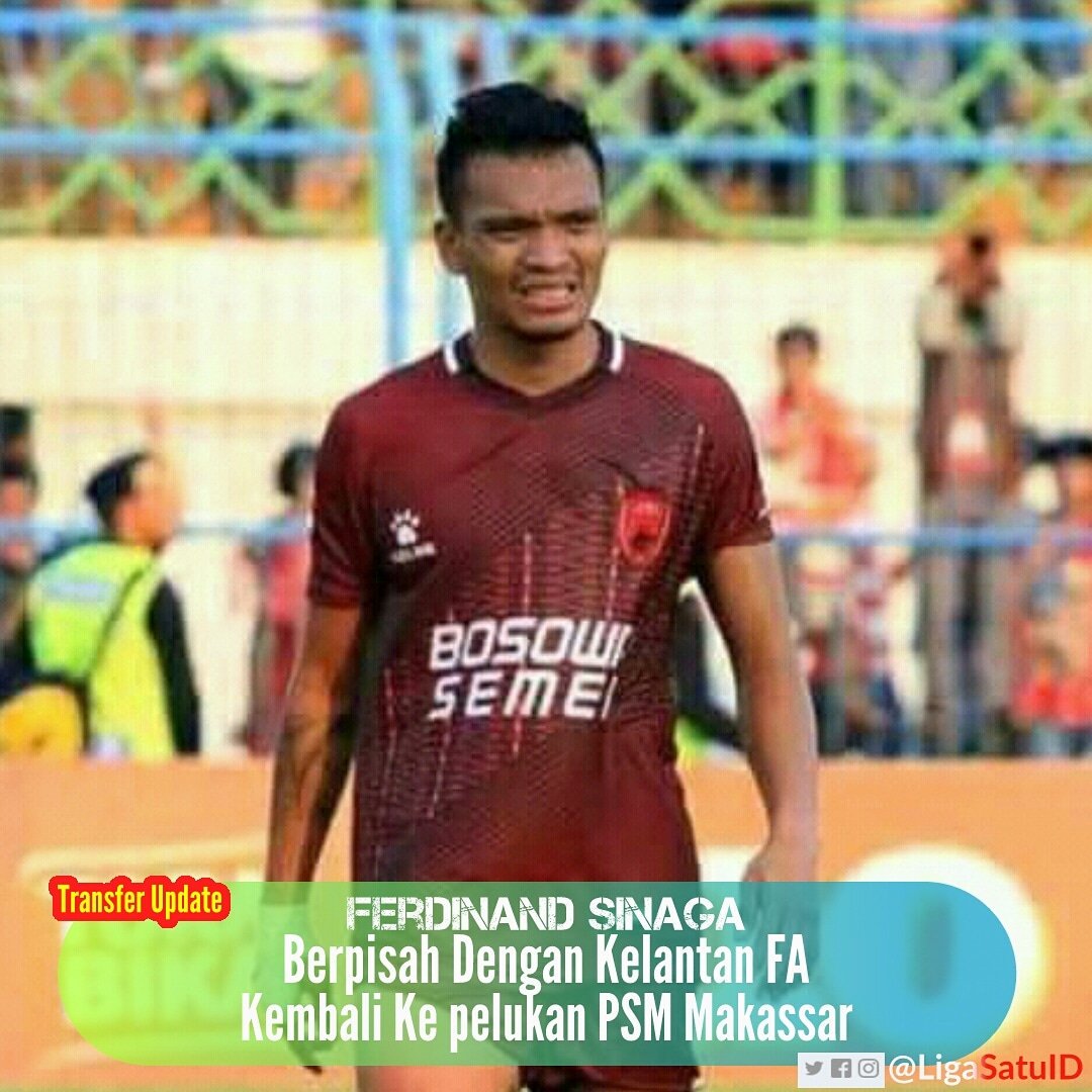 LigaIndonesiaKu's tweet photo. Baru 'Sebentar' Ferdinand Sinaga hijrah ke Liga Malaysia dan bergabung dengan Kelantan FA,Ferdinand memutuskan untuk mengundurkan diri dari Kelantan FA dan kembali memilih ke PSM Makasar.
#sepakbolaindonesia #sinaga #liga1 #malaysiasuperleague #transfer #psm #makasar #kelantan https://t.co/NxGHyf2xKW