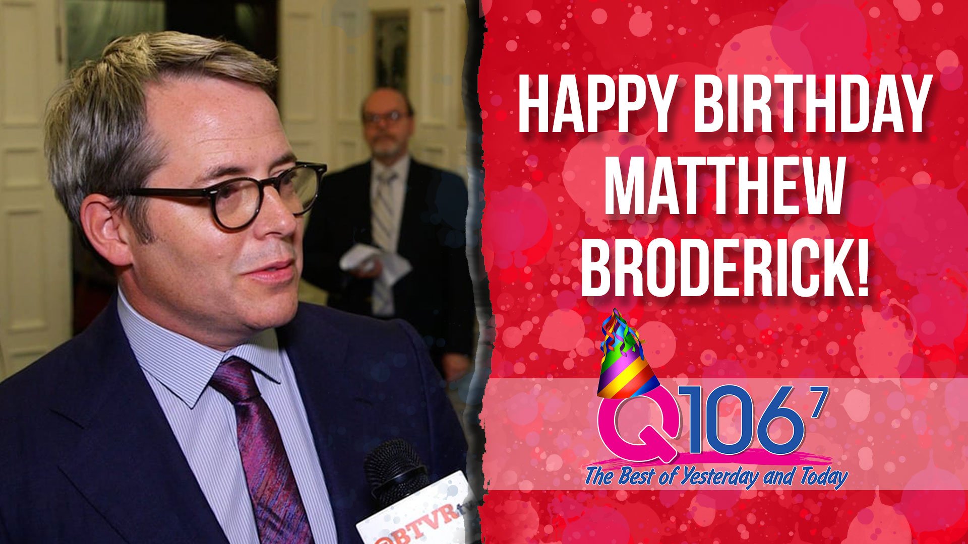Ferris Bueller is growing up right before our eyes. Happy 56th Birthday to Matthew Broderick! 