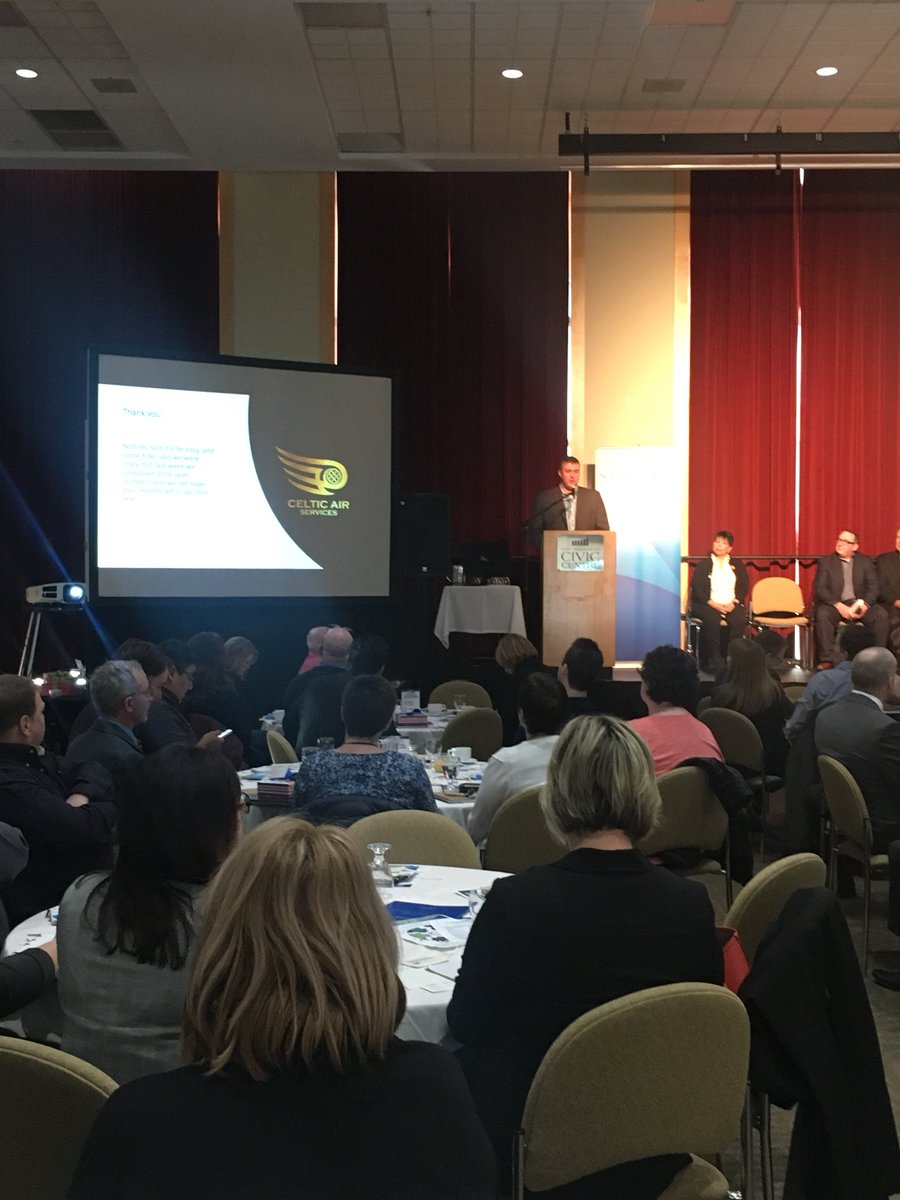 DevantecIT's tweet photo. “We are the front porch of #CapeBreton Island” inspiring talk by the team at @celticair_ lots of exciting projects in the works 🛩🚁#capebretonisland #capebreton @StraitAreaCoC @dmi1982 https://t.co/BaUxCOU1m2