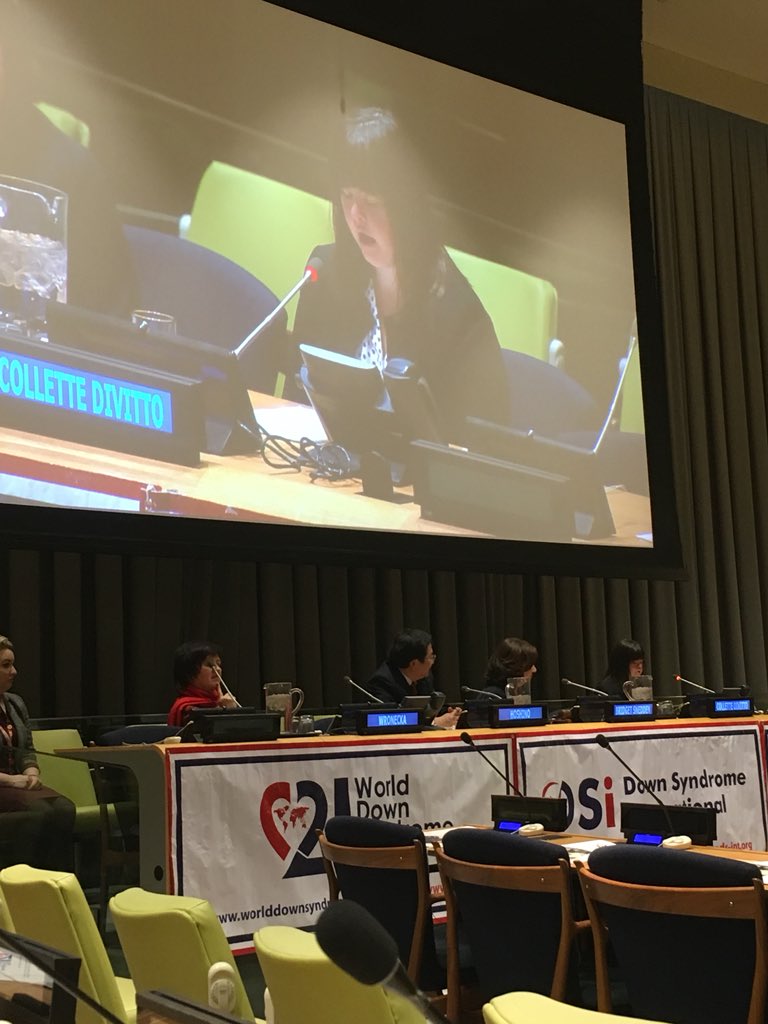 Collette of Collettey’s Cookies speaking and sharing the floor with the Ambassadors from Poland And Japan! #WDSD2018 <a href="/TheMDSC/">MDSC Tweets</a> #yournextstar