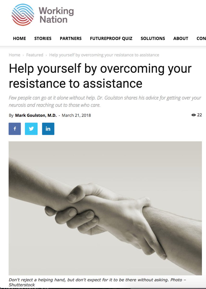 MarkGoulston's tweet photo. https://t.co/dz9jHXDsu3 Do you know anyone who has trouble asking for help? @FareedZakaria @VanJones68 @MaddowBlog https://t.co/Fsb1jfavJo