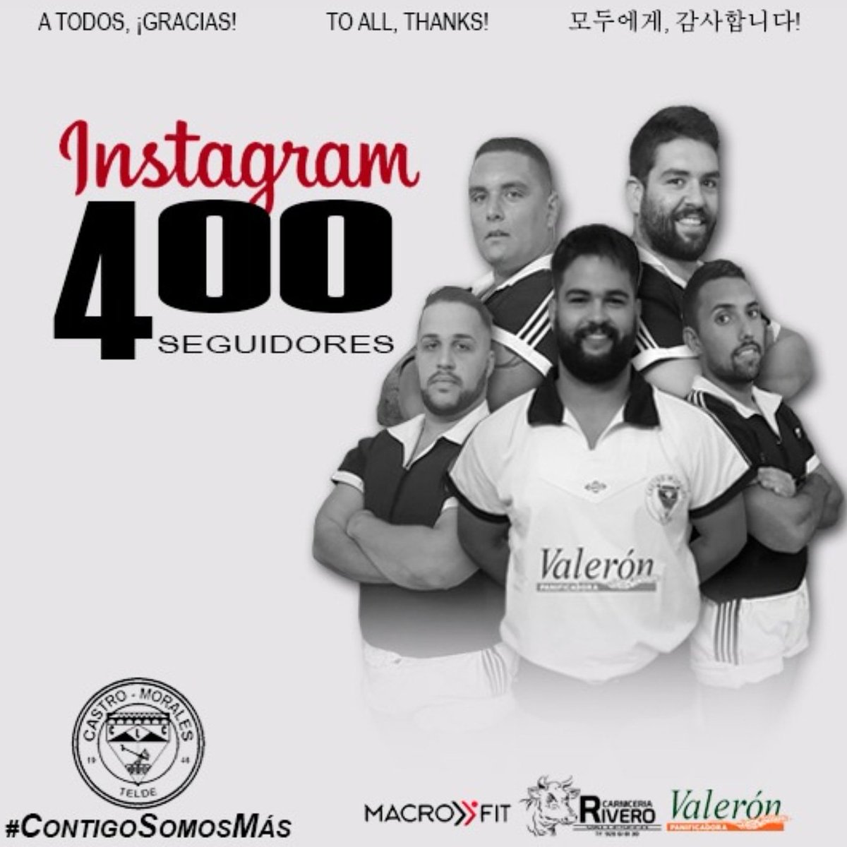 clcastromorales's tweet photo. Contigo, somos más Castro🖤
Por todos y cada uno ¡GRACIAS!
@clcastromorales 
#YaSomosCuatrocientos #Seguidores #Instagram #Afición #LuchaCanaria #CastroBien #Equipo https://t.co/hNZyb66M2T