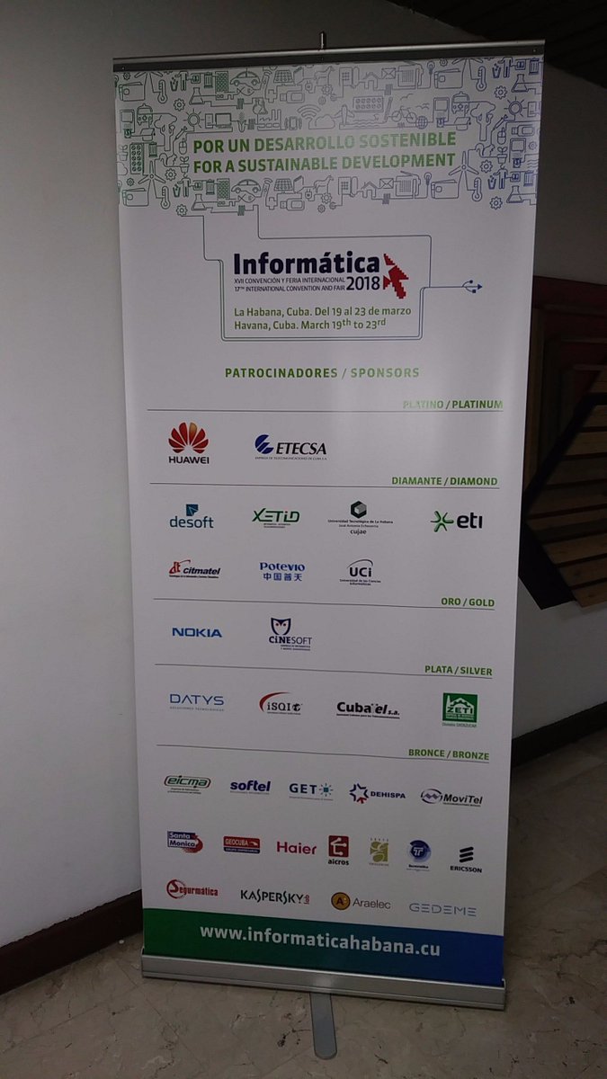 ypvillazon's tweet image. La UCI presente en #Informatica2018 @universidad_uci @CESOL_UCI
