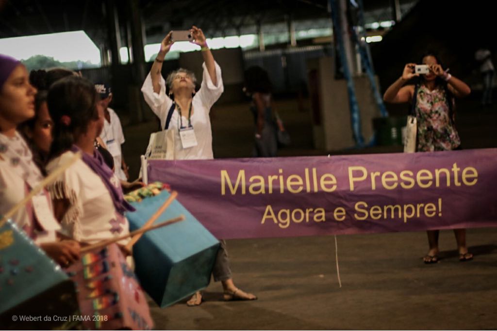 FAMA_2018's tweet photo. Água, mulheres e energia não são mercadoria! Aconteceu neste dia 20, a Assembleia das Mulheres no @FAMA_2018. As mulheres afirmaram a importância da luta pela água e como que a mercantilização da água atinge diretamente a reprodução da vida.
#AguaéDireito #MulherespelaÁgua https://t.co/diAt3LGaW8