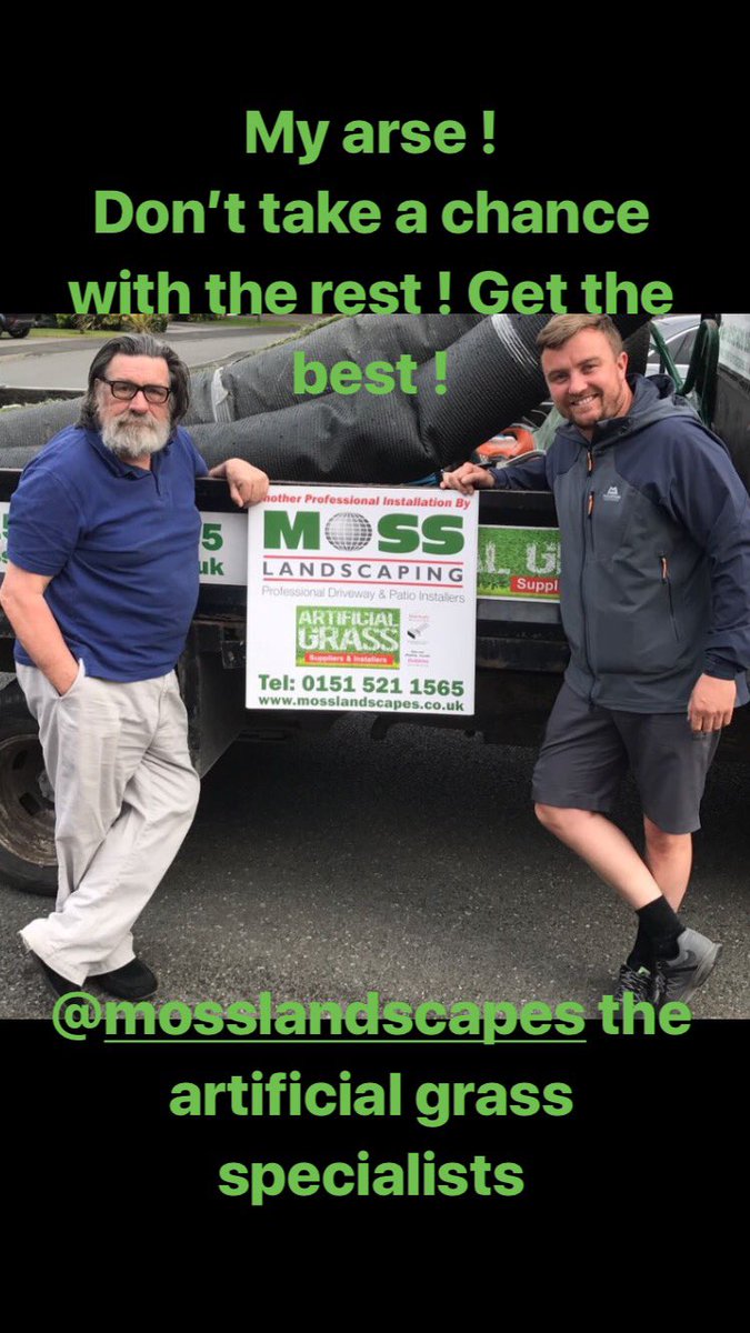 MossLandscaping's tweet photo. @MossLandscaping Liverpool’s leading suppliers and installers of artificial turf ! Bookings now filling up for summer and spring , don’t miss out. Call us on 0151 521 1565 ☀️ https://t.co/BURkofjKqs