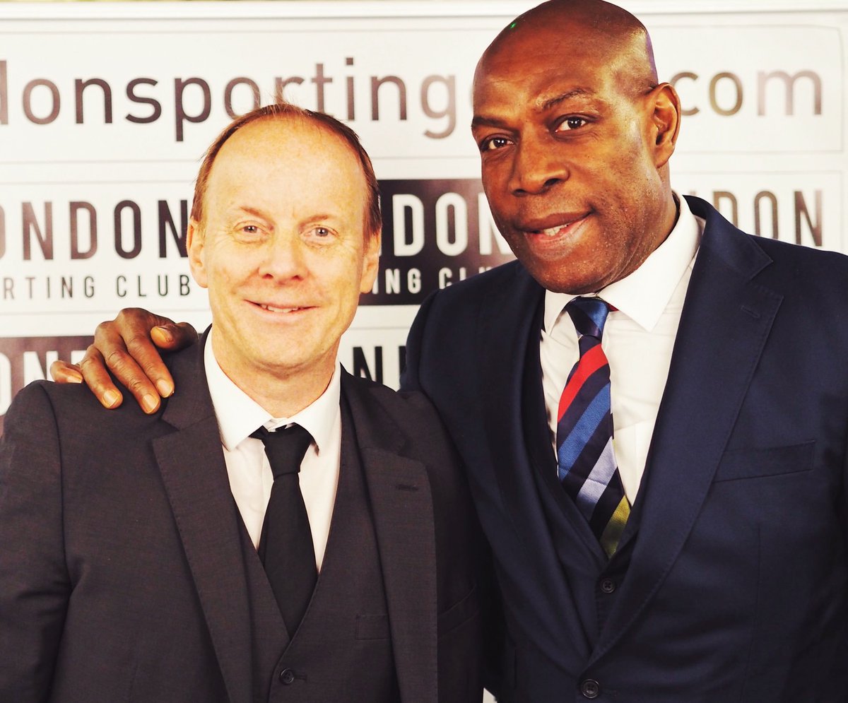 Thank you to Frank Bruno for an inspirational Q&amp;A at The London Sporting Club yesterday - best wishes with your Foundation, may it go from strength to strength. <a href="/frankbrunoboxer/">Frank Bruno MBE 🇬🇧</a> @ldnsportingclub