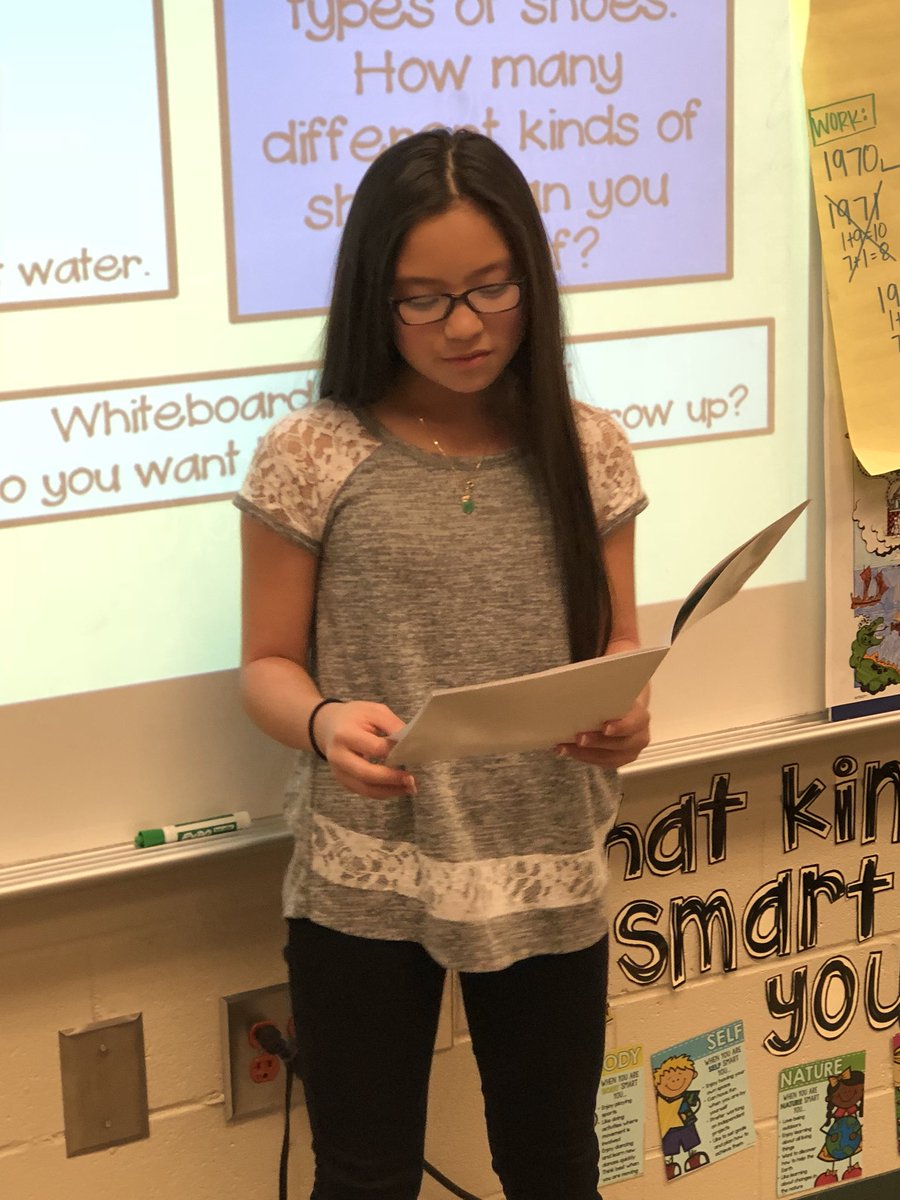 MrsHunterCMCSI's tweet photo. Ashley taught the class about singing for her genius hour project!  No wonder she is in the CMCSI chorus! @CMCSIWarriors https://t.co/dgJxpnFm6o